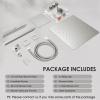 imageShower Faucet Set Matte Black Shower System 12quot Ceiling Rainfall Shower and 8quot Wall Mount Rain Shower with 2 in 1 Handheld Can Use All at Once Pressure Balance Roughin Valve and Trim KitBrushed Nickel1