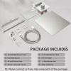 imageShower Faucet Set Matte Black Shower System 12quot Ceiling Rainfall Shower and 8quot Wall Mount Rain Shower with 2 in 1 Handheld Can Use All at Once Pressure Balance Roughin Valve and Trim KitBrushed Nickel