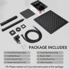 imageShower Faucet Set Matte Black Shower System 12quot Ceiling Rainfall Shower and 8quot Wall Mount Rain Shower with 2 in 1 Handheld Can Use All at Once Pressure Balance Roughin Valve and Trim KitMatte Black
