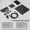 imageShower Faucet Set Matte Black Shower System 12quot Ceiling Rainfall Shower and 8quot Wall Mount Rain Shower with 2 in 1 Handheld Can Use All at Once Pressure Balance Roughin Valve and Trim KitMatte Black