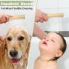 imageShower Faucet Set Matte Black Shower System 12quot Ceiling Rainfall Shower and 8quot Wall Mount Rain Shower with 2 in 1 Handheld Can Use All at Once Pressure Balance Roughin Valve and Trim KitBrushed Gold