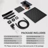 imageRain Shower System Brushed NickelSTARBATH Ceiling Mount 12 Rain Shower Head and 6 Rainfall Shower with Handheld Spray 3 Way Shower Valve with 5 Diverter and Trim Kit Shower Faucet SetMattle Black
