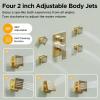 imageRain Shower System Brushed NickelSTARBATH Ceiling Mount 12 Rain Shower Head and 6 Rainfall Shower with Handheld Spray 3 Way Shower Valve with 5 Diverter and Trim Kit Shower Faucet SetGold