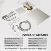 imageRain Shower System Brushed NickelSTARBATH Ceiling Mount 12 Rain Shower Head and 6 Rainfall Shower with Handheld Spray 3 Way Shower Valve with 5 Diverter and Trim Kit Shower Faucet SetBrushed Nickel