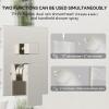 imageRain Shower System Brushed NickelSTARBATH Ceiling Mount 12 Rain Shower Head and 6 Rainfall Shower with Handheld Spray 3 Way Shower Valve with 5 Diverter and Trim Kit Shower Faucet SetBrushed Nickel