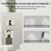 imageRain Shower System Brushed NickelSTARBATH Ceiling Mount 12 Rain Shower Head and 6 Rainfall Shower with Handheld Spray 3 Way Shower Valve with 5 Diverter and Trim Kit Shower Faucet SetBrushed Nickel