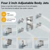 imageRain Shower System Brushed NickelSTARBATH Ceiling Mount 12 Rain Shower Head and 6 Rainfall Shower with Handheld Spray 3 Way Shower Valve with 5 Diverter and Trim Kit Shower Faucet SetBrushed Nickel