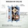 imageRain Shower System Brushed NickelSTARBATH Ceiling Mount 12 Rain Shower Head and 6 Rainfall Shower with Handheld Spray 3 Way Shower Valve with 5 Diverter and Trim Kit Shower Faucet SetGold