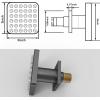 imageSTARBATH Shower Body Spray Jets3 inch Shower Body Jet Brass Square Matte Black Body Jet Sprays 36 Silicone Spray Heads and 216 Spout Holes NPT 12quot4PCSMatte Black