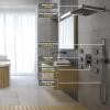 imageShower Faucet Sets Matte Black Shower SystemSTARBATH 4 Way 126quot Dual Head Shower Set Complete with 2 in 1 HandheldCeiling Mounted Rainfall Shower Head with 4 Body Spray Jets Shower Jets SystemMatte Black
