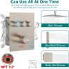 imageShower Faucet Sets Matte Black Shower SystemSTARBATH 4 Way 126quot Dual Head Shower Set Complete with 2 in 1 HandheldCeiling Mounted Rainfall Shower Head with 4 Body Spray Jets Shower Jets SystemBrushed Nickel