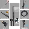 imageShower Faucet Sets Matte Black Shower SystemSTARBATH 4 Way 126quot Dual Head Shower Set Complete with 2 in 1 HandheldCeiling Mounted Rainfall Shower Head with 4 Body Spray Jets Shower Jets SystemMatte Black