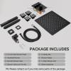 imageShower Faucet Sets Matte Black Shower SystemSTARBATH 4 Way 126quot Dual Head Shower Set Complete with 2 in 1 HandheldCeiling Mounted Rainfall Shower Head with 4 Body Spray Jets Shower Jets SystemMatte Black