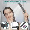 imageShower Faucet Sets Matte Black Shower SystemSTARBATH 4 Way 126quot Dual Head Shower Set Complete with 2 in 1 HandheldCeiling Mounted Rainfall Shower Head with 4 Body Spray Jets Shower Jets SystemMatte Black