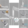 imageShower Faucet Sets Matte Black Shower SystemSTARBATH 4 Way 126quot Dual Head Shower Set Complete with 2 in 1 HandheldCeiling Mounted Rainfall Shower Head with 4 Body Spray Jets Shower Jets SystemChrome