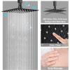 imageShower Faucet Sets Matte Black Shower SystemSTARBATH 4 Way 126quot Dual Head Shower Set Complete with 2 in 1 HandheldCeiling Mounted Rainfall Shower Head with 4 Body Spray Jets Shower Jets SystemMatte Black