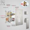 imageShower Faucet Set Matte Black Shower System 12quot Ceiling Rainfall Shower and 6quot Rain Shower with 2 in 1 Handheld Can Use All at Once Wall Mount Pressure Balance Roughin Valve and Trim KitBrushed Nickel
