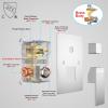 imageShower Body System Rainfall Shower with Jets 10 Inch Wall Mounted Rain Shower Head with Handheld Spray 6 Body Sprays Shower Head with Jets Roughin Mixer Valve and Trim Included Shower Combo Set