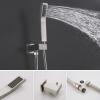 imageShower Faucet Set Starbath Shower System with 6Setting Rain Shower Head and 9Setting Handheld Shower Faucets Sets Complete Wall Mounted 3 Way Pressure Balance Shower Valve and Trim Kit