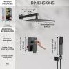 imageShower Faucet Set Matte Black Shower System Starbath 8quot Rain Shower Head and Handheld Spray Shower Set Complete Wall Mounted2 Way Pressure Balance Shower Valve and Trim Kit Included