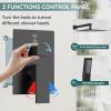 imageShower Faucet Set Matte Black Shower System Starbath 8quot Rain Shower Head and Handheld Spray Shower Set Complete Wall Mounted2 Way Pressure Balance Shower Valve and Trim Kit Included