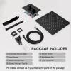imageShower Faucet Set Matte Black Shower System Starbath 8quot Rain Shower Head and Handheld Spray Shower Set Complete Wall Mounted2 Way Pressure Balance Shower Valve and Trim Kit Included
