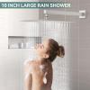 imageShower Faucet Set Brushed Nickel Shower System Starbath 10 Inch Rain Shower Head and Handheld Spray Shower Set Complete Wall Mounted2 Way Pressure Balance Shower Valve and Trim Kit Included